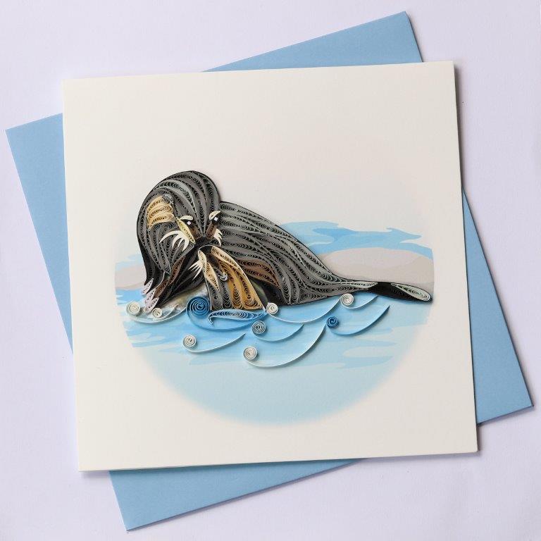 Hand Quilled Greeting Card Seal #10420