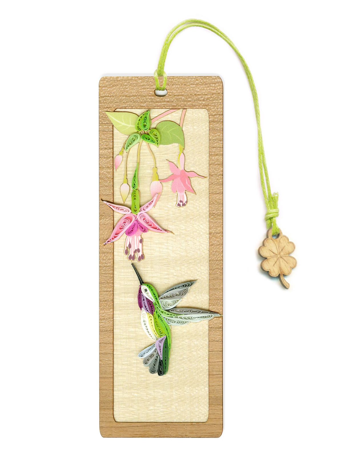 Hand Quilled Hummingbird Bookmark #BM12159