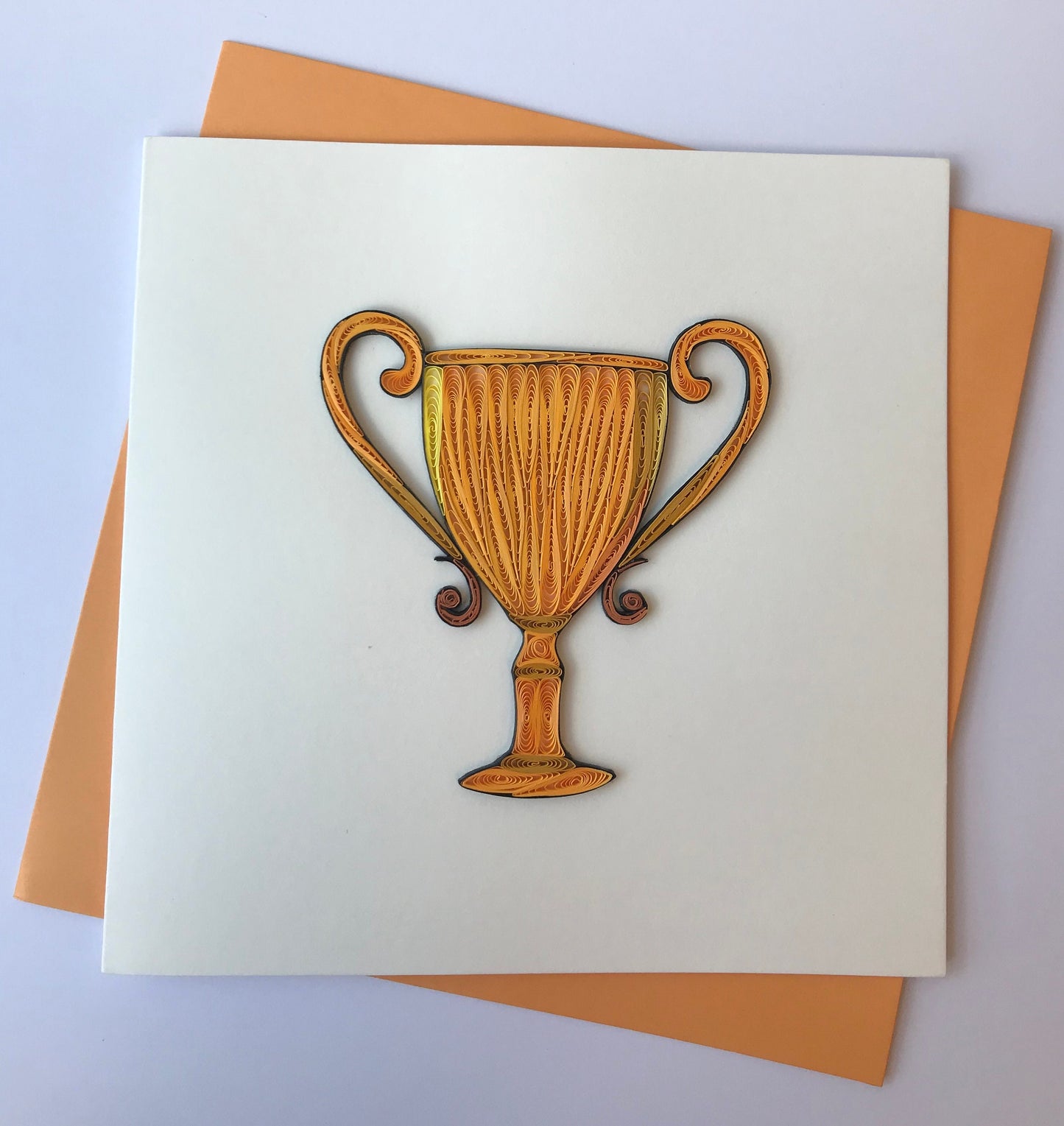 Hand Quilled Greeting Card Trophy #QC10556