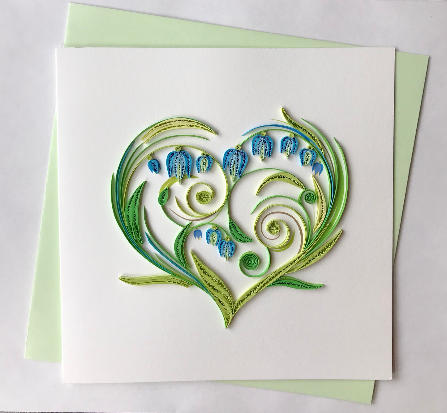 Hand Quilled Greeting Card Heart #QC10500