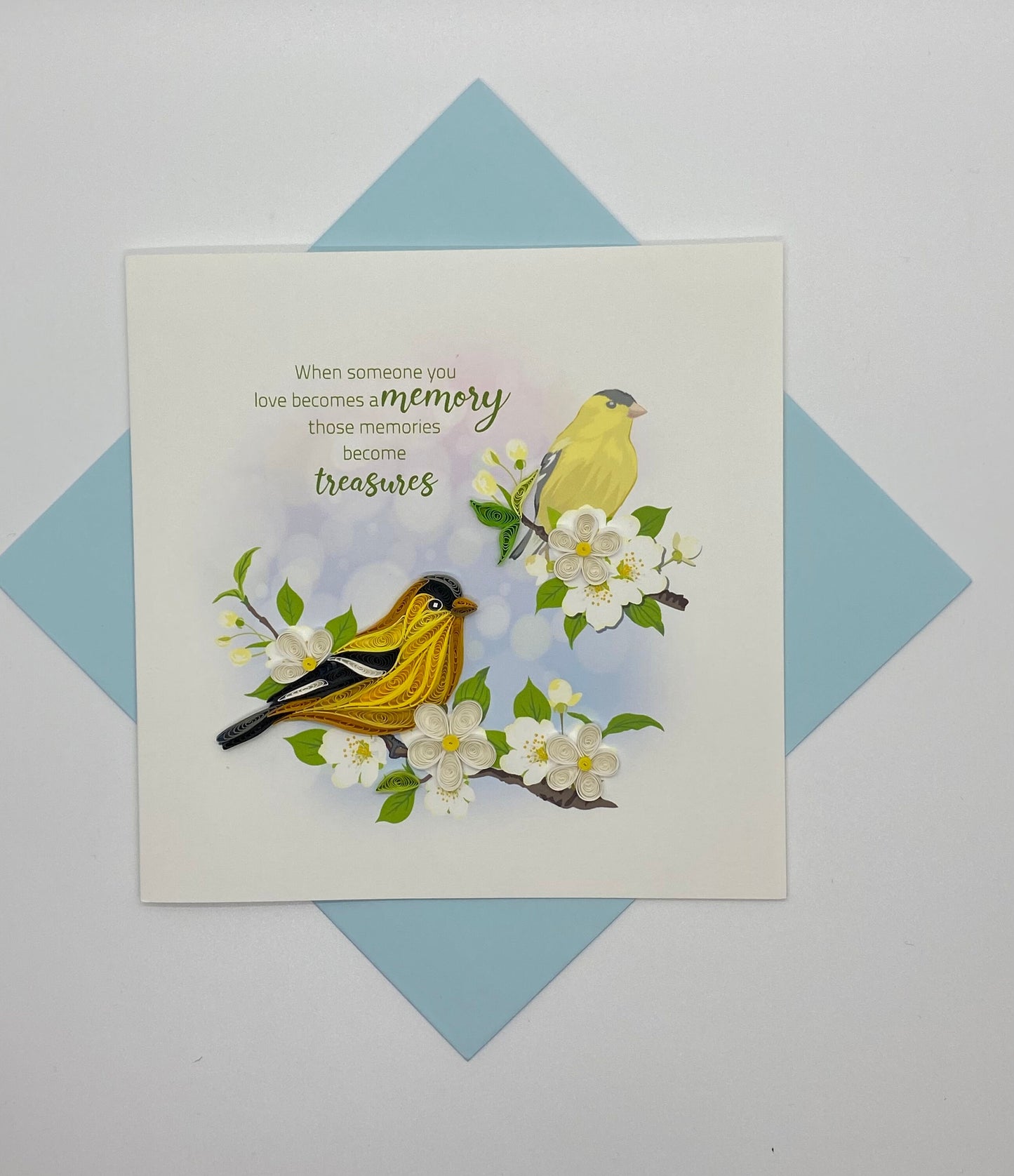 Hand Quilled Greeting Card Sympathy #QC12048