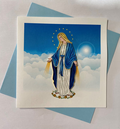Hand Quilled Greeting Card Mary #10939