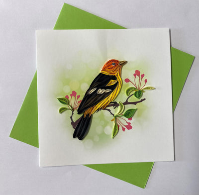 Hand Quilled Greeting Card Summer Taniger #10965