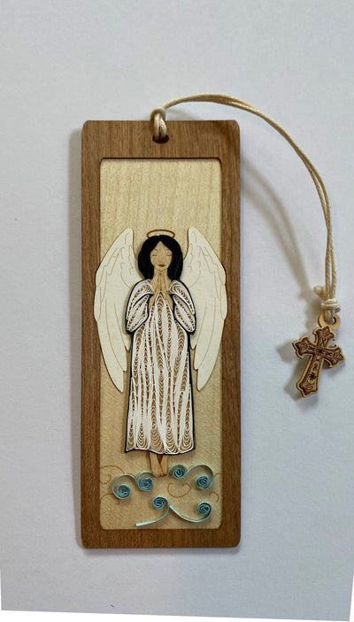 Hand Quilled Bookmark Angel #BM10976