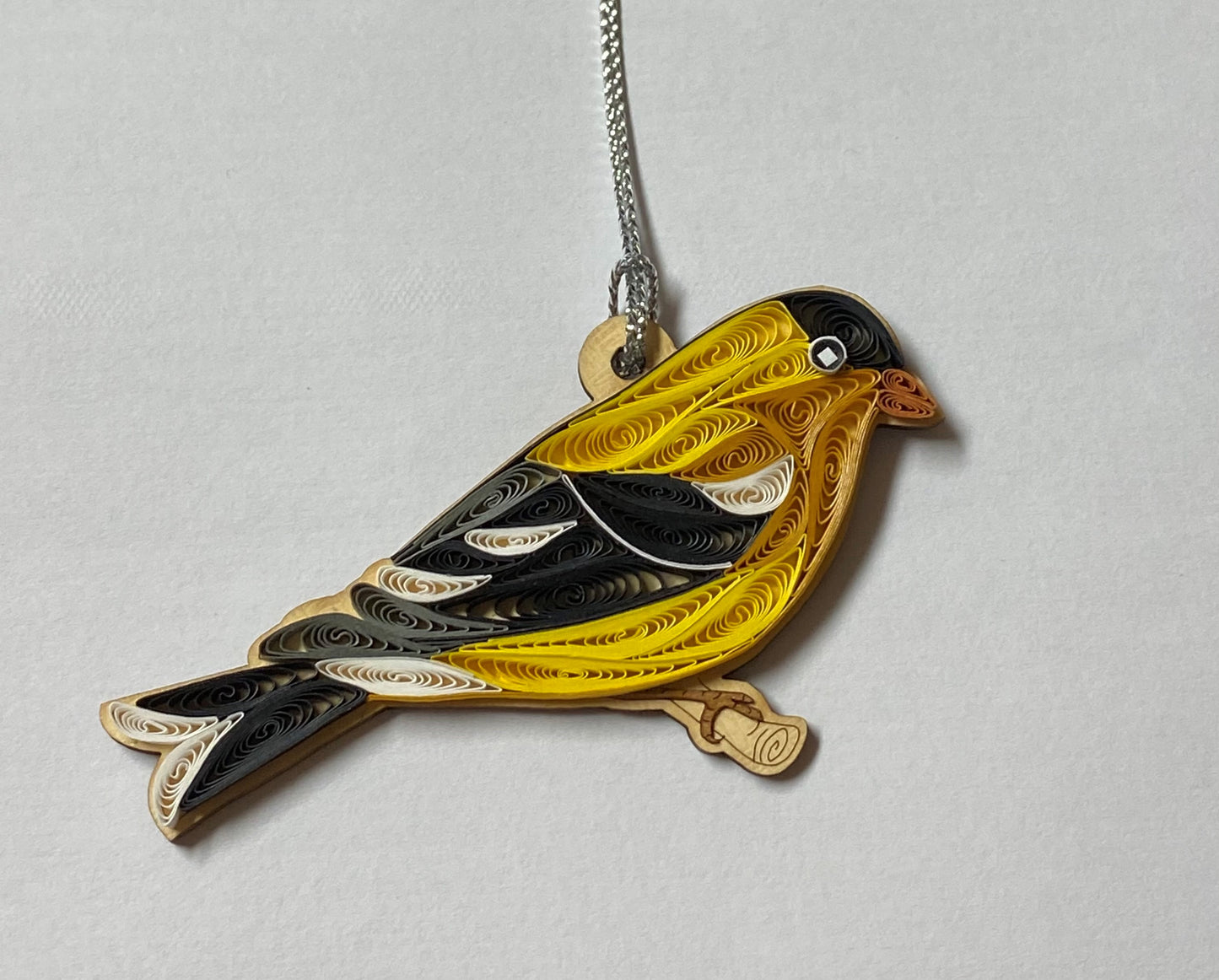 Hand Quilled Goldfinch Ornament #QO11004