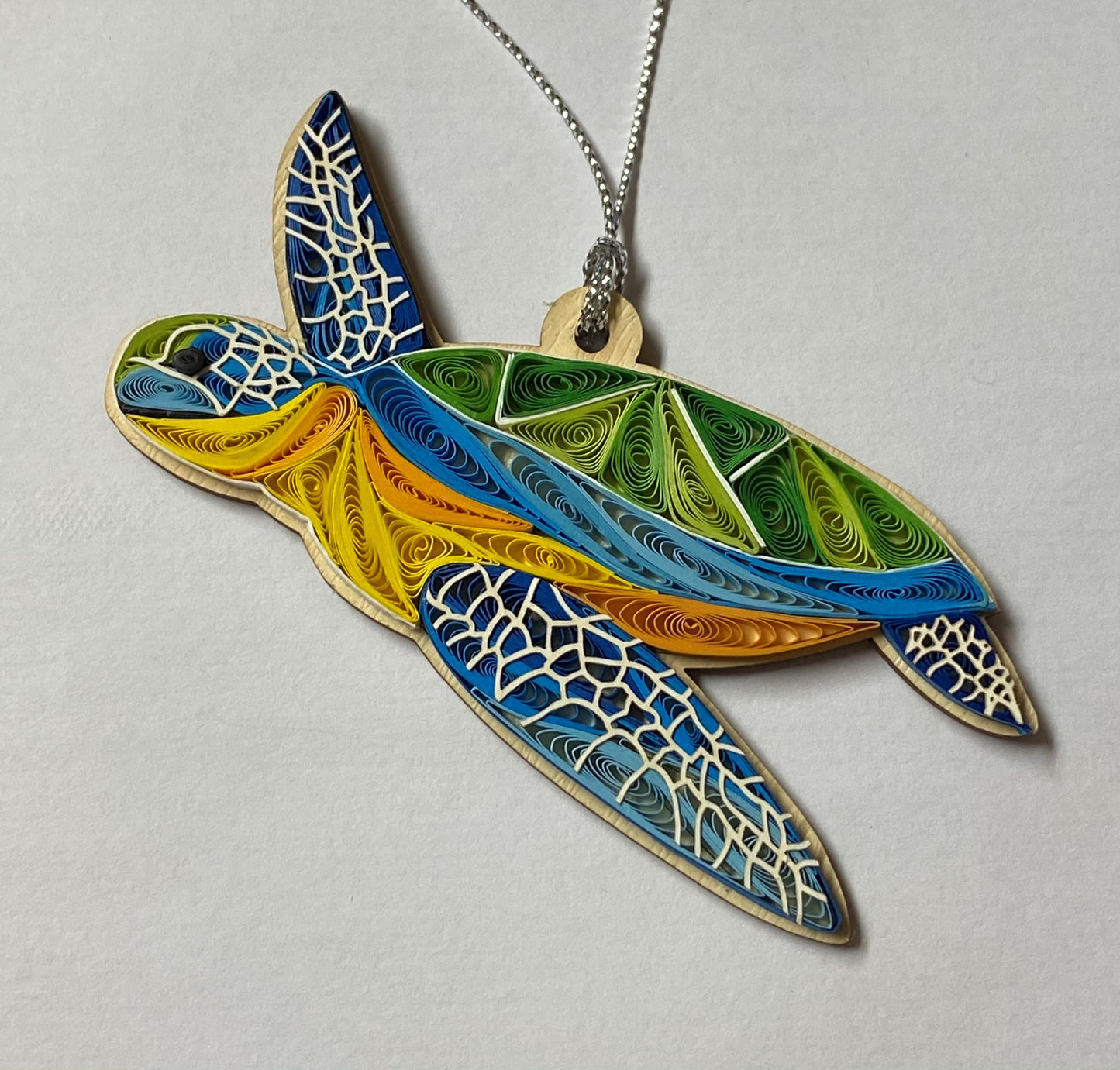 Hand Quilled Sea Turtle Ornament #QO11007