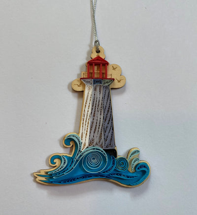 Hand Quilled Lighthouse Ornament #QO11031