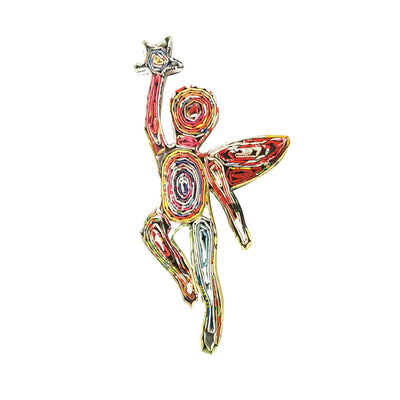Hand Quilled Recycled Magazine Fairy Ornament #QO11074