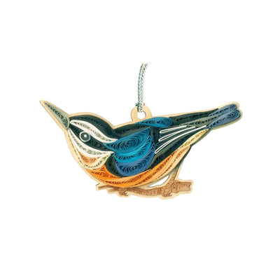 Hand Quilled Nuthatch Ornament #QO11181