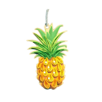 Hand Quilled Pineapple Ornament #QO11200