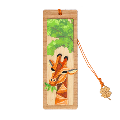 Hand Quilled Giraffe Bookmark #BM12101