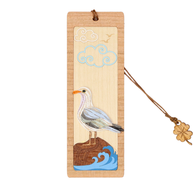 Hand Quilled Seagull Bookmark #BM12098
