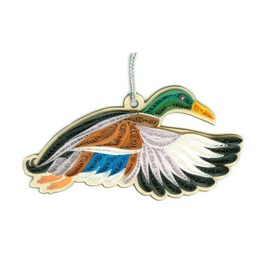 Hand Quilled Mallard Duck Ornament #QO12195