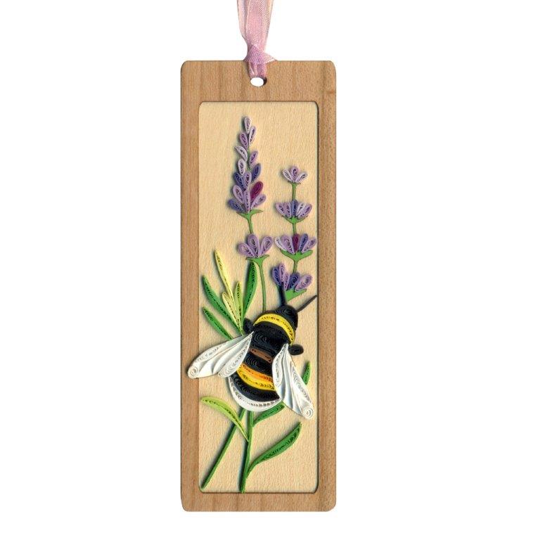 Hand Quilled Bookmark Bumble Bee #BM10696