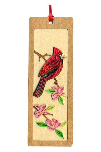 Hand Quilled Bookmark Cardinal #BM10699