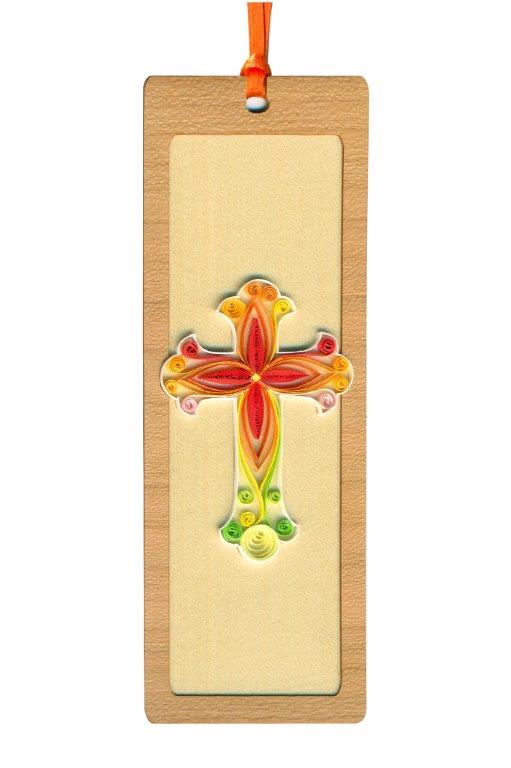 Hand Quilled Bookmark Celtic Cross #BM10700