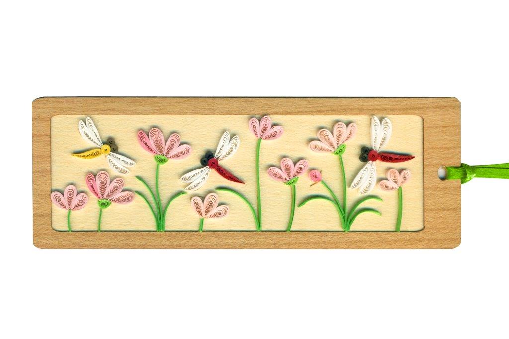 Hand Quilled Bookmark Dragonfly #BM10701
