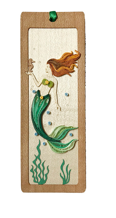 Hand Quilled Bookmark Mermaid #BM10739