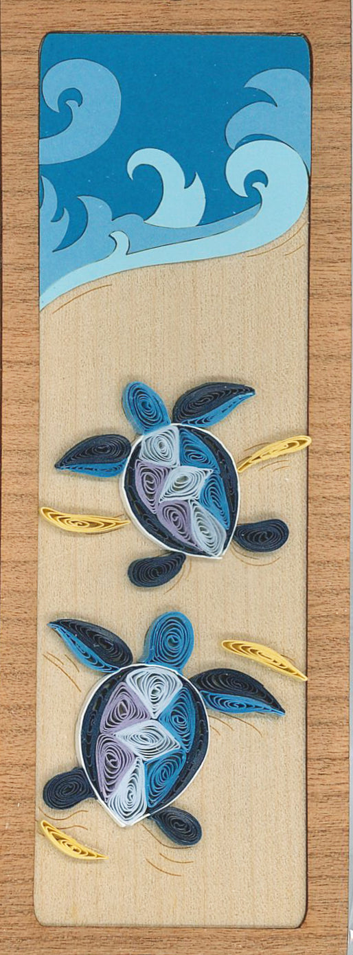Hand Quilled Bookmark Sea Turtle #BM12035