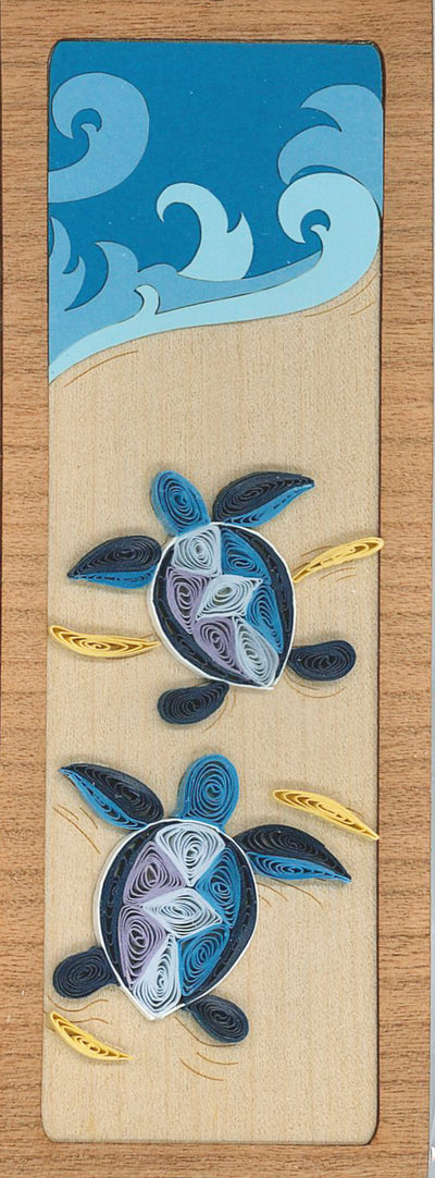 Hand Quilled Bookmark Sea Turtle #BM12035