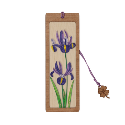 Hand Quilled Bookmark Iris #BM12070