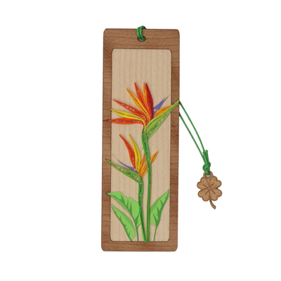 Hand Quilled Bookmark Bird of Paradise #BM12071