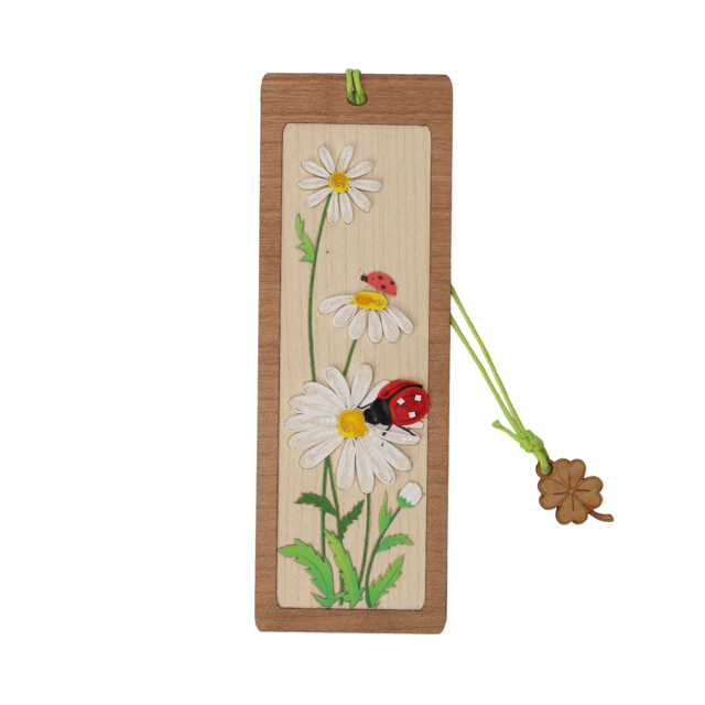 Hand Quilled Bookmark Lady Bug #12072