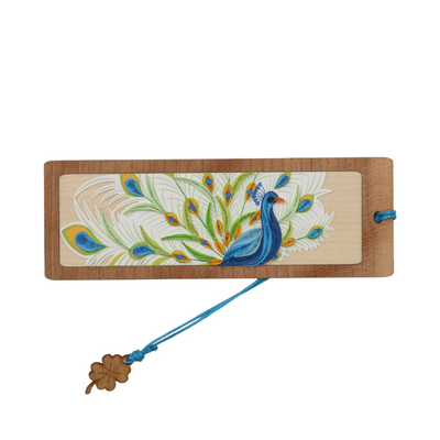 Hand Quilled Bookmark Peacock #BM12075