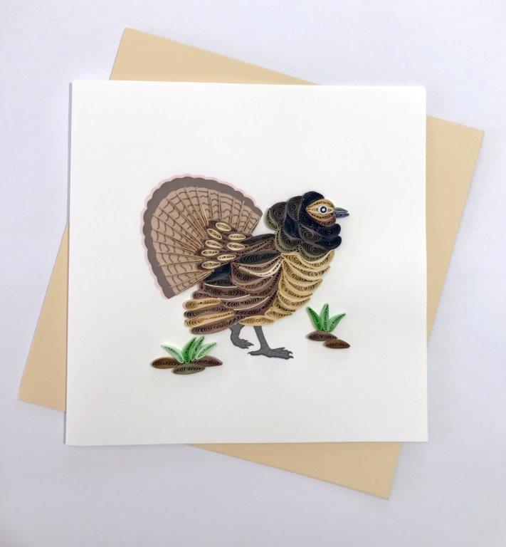 Hand Quilled Greeting Card Groose #10324