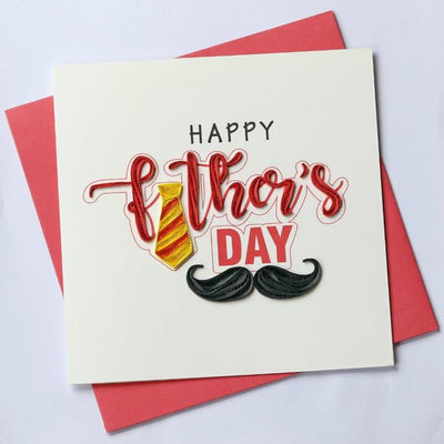 Hand Quilled Greeting Card Happy Fathers Day #10419