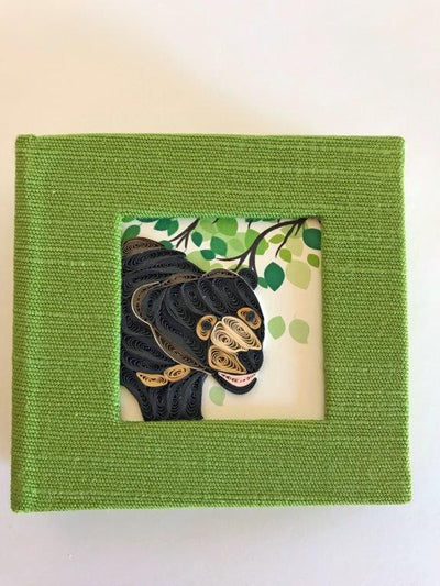 Hand Quilled Sticky Note Cover Bear #SN10385
