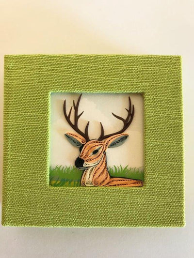 Hand Quilled Sticky Note Cover Deer #SN10387