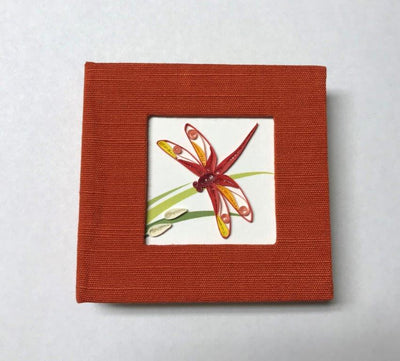 Hand Quilled Sticky Note Cover Dragonfly #SN10456