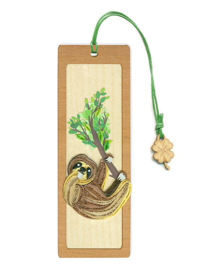 Hand Quilled Sloth Bookmark #BM12160