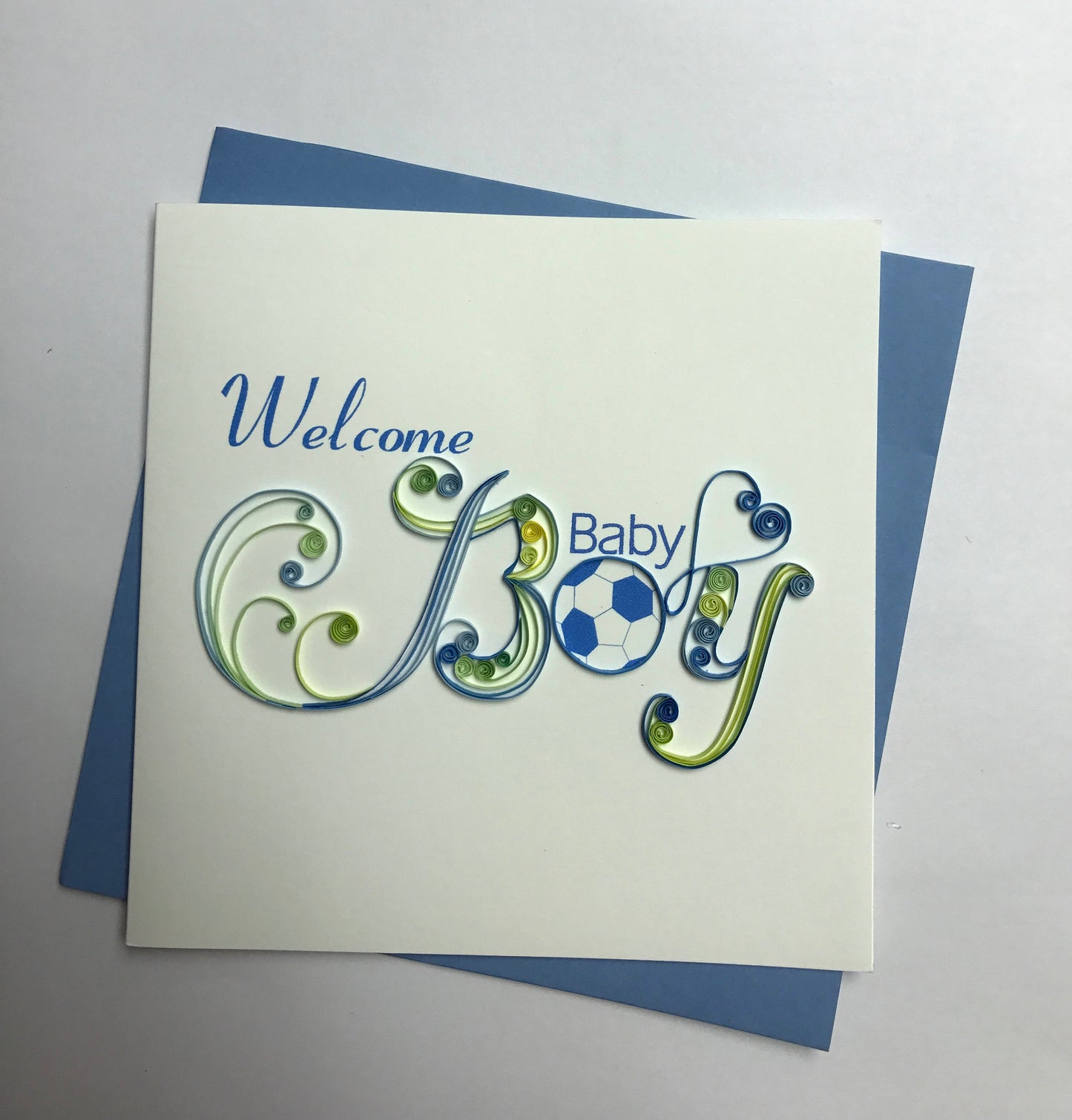 Hand Quilled Greeting Card BOY #QC10273