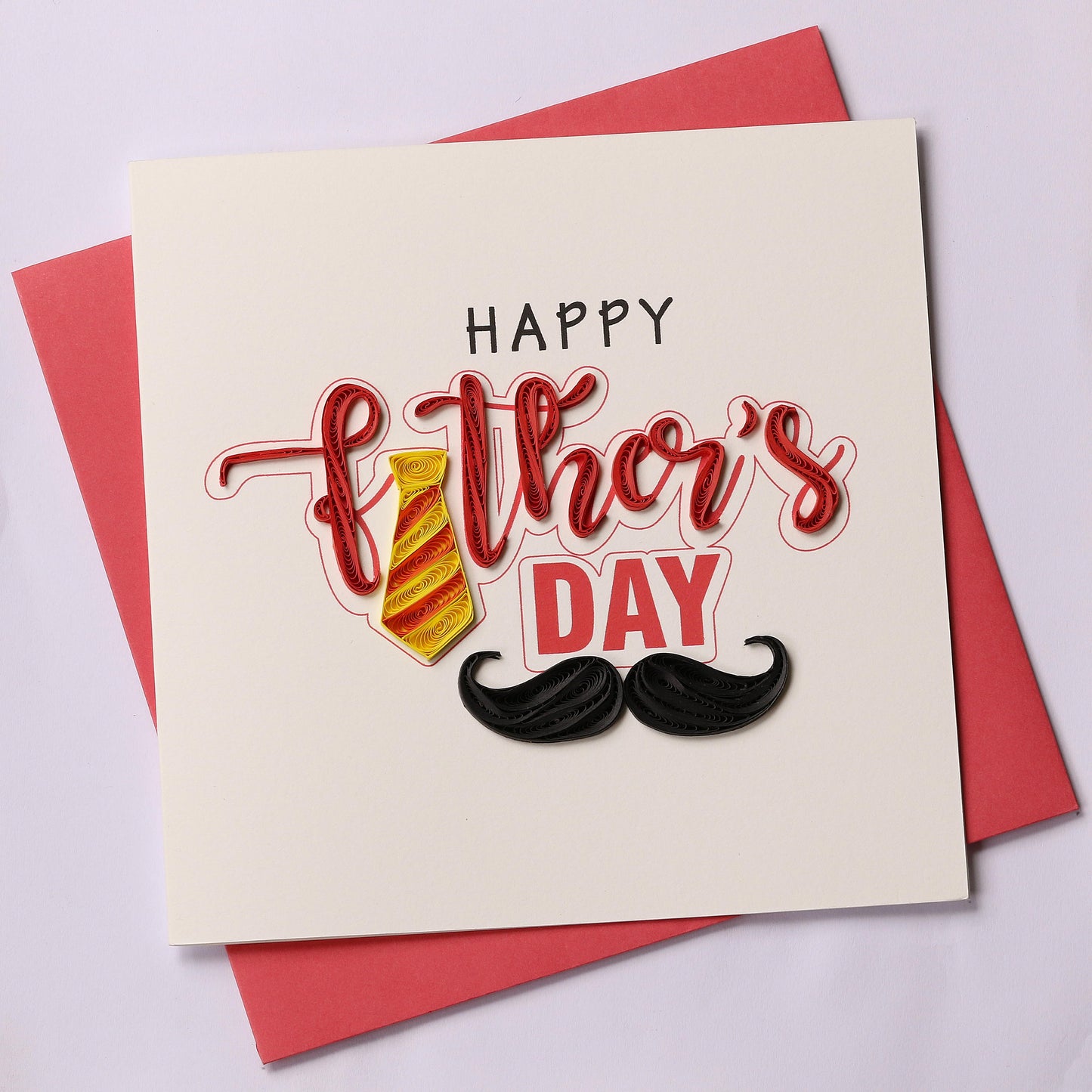 Hand Quilled Greeting Card Happy Fathers Day #QC10419