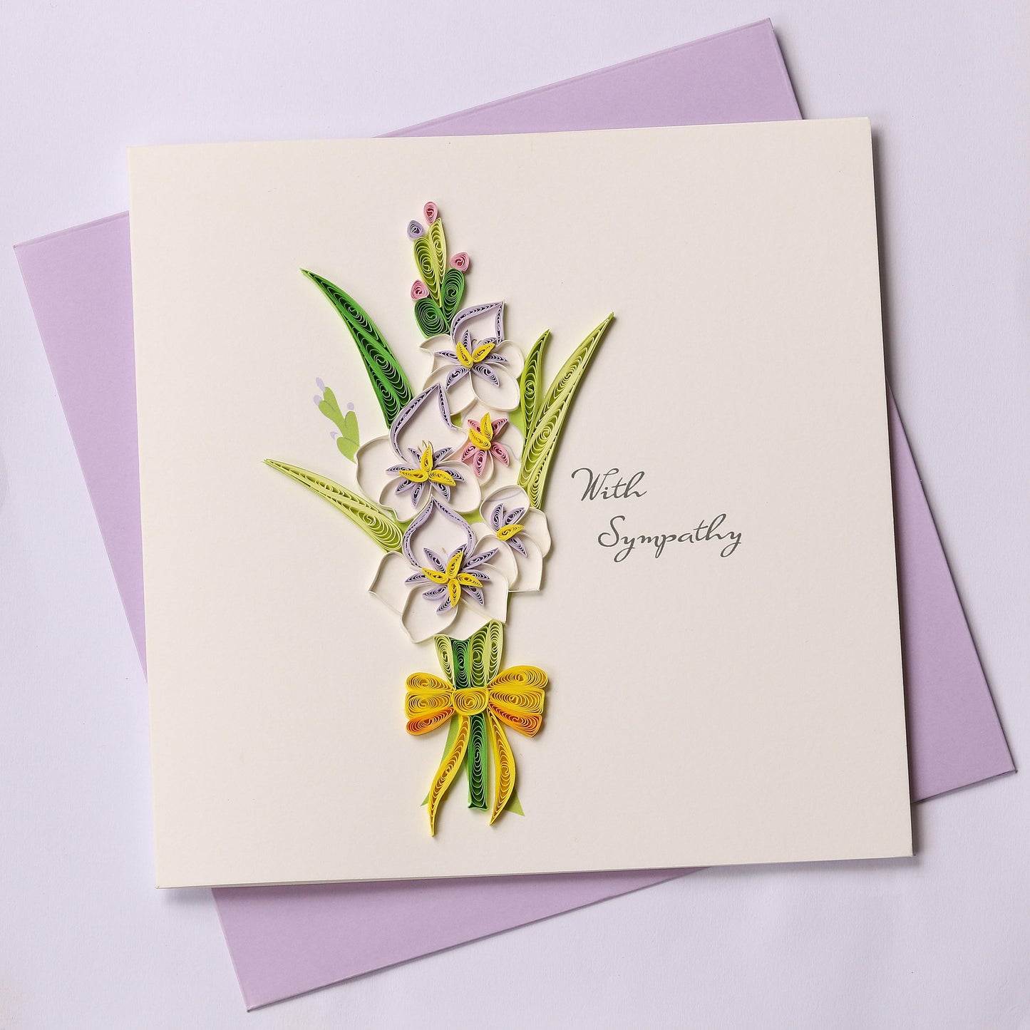 Hand Quilled Greeting Card Sympathy #QC10405