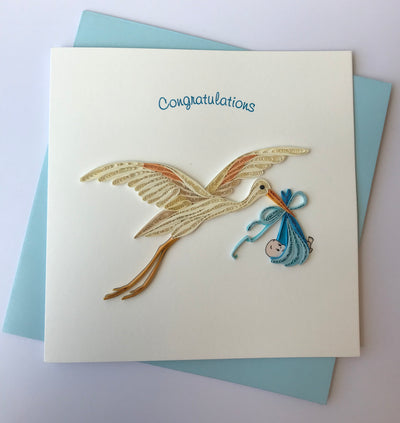 Hand Quilled Greeting Card Congratulations #QC10550