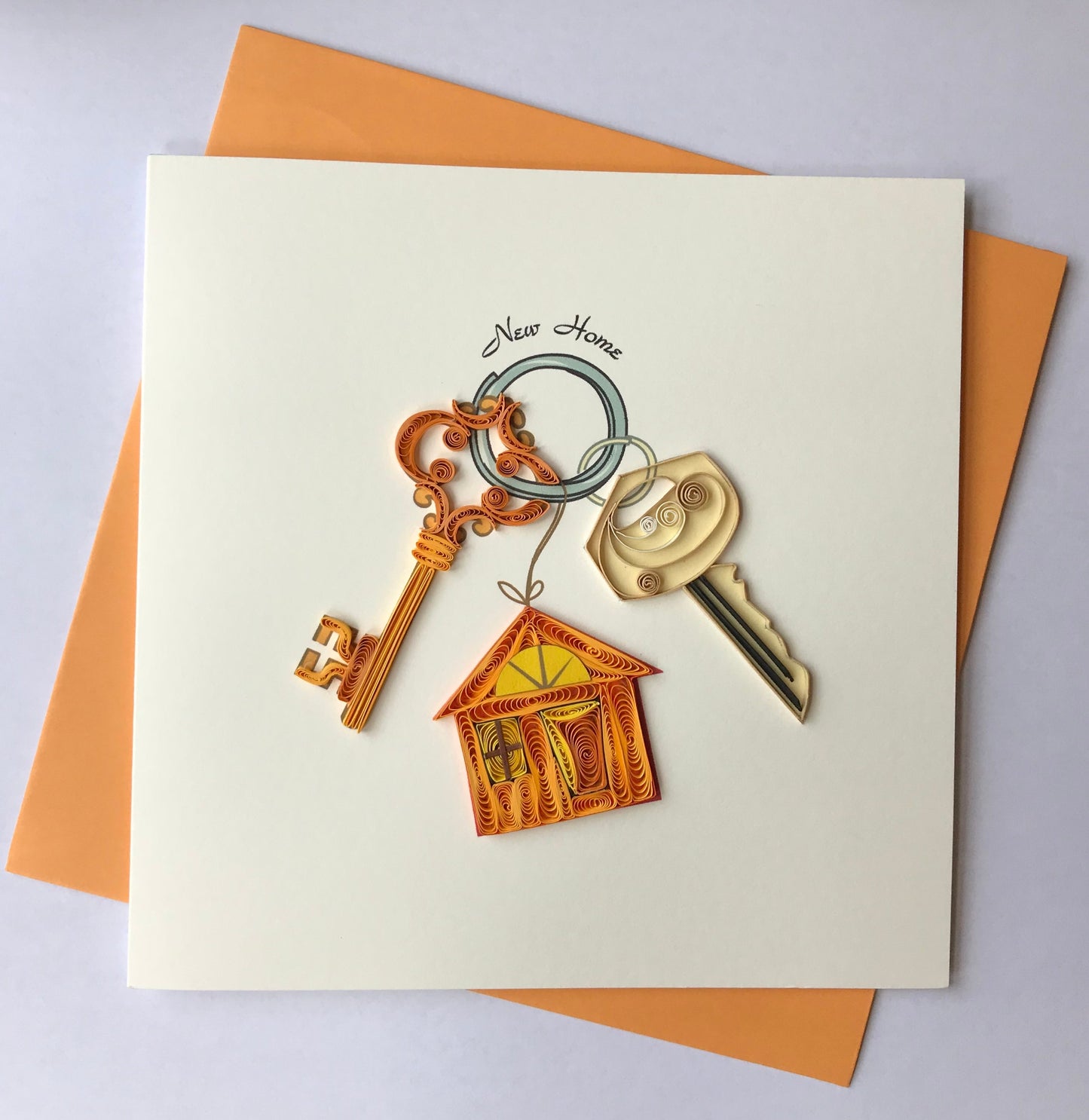 Hand Quilled Greeting Card NEW HOME #QC10523