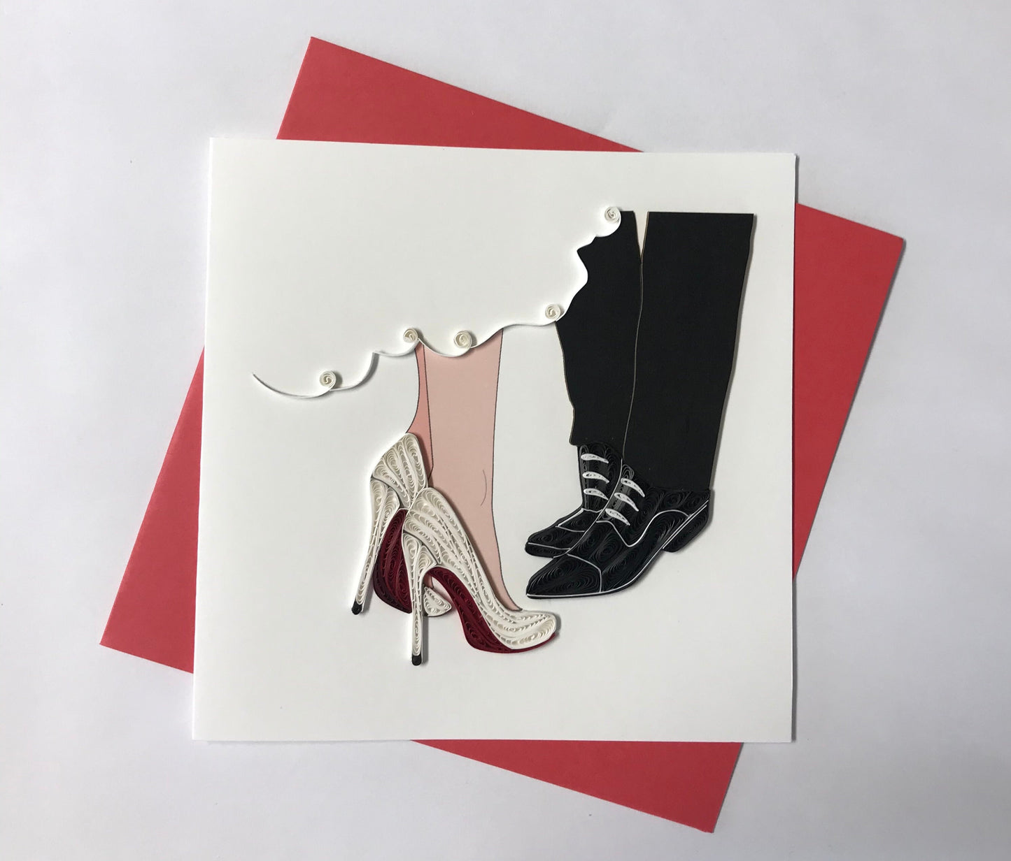Hand Quilled Greeting Card Wedding #10920