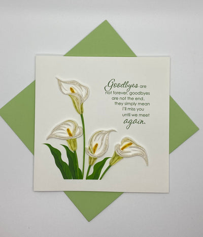 Hand Quilled Greeting Card Sympathy #QC12044